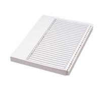 Concord A4 A-Z 26 Part Unpunched Presentation Divider Folder - White