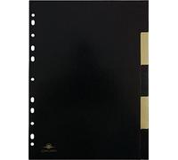 Concord A4 Noir 5 Part Divider - Black/Gold (Pack of 1)