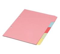 Concord Divider 5-Part A5 160gsm Pastel Colours 70599/J5