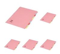 Concord Assorted A4 10 Part Divider (Pack of 5)