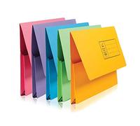 Concord Bright Document Wallet Foolscap Assorted Pack of 5