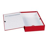 Concord C1279SP Classic Box File Paper-lock Finger-pull and Catch 75mm Spine Foolscap Red Ref C1279 [Pack of 5]