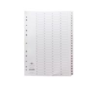 Concord Classic Index 1-200 A4 White Board With Clear Mylar Tabs