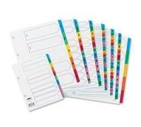 Concord Classic Index 1-31 A4 180gsm Board White with Coloured Mylar T