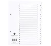 Concord Reinforced Index A-Z A5 White Board Mylar Tabs 07301/CS73