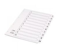 Concord Classic Index 1-10 A4 White Board Clear Mylar Tabs 00901/CS9