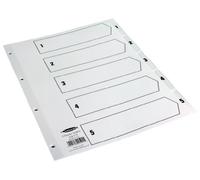 Concord Classic Index Mylar-reinforced Punched 4 Holes 1-5 A4 White Ref 00501/CS5