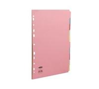 Concord Commercial Subject Dividers Extra Wide 10-Part A4 Assorted Ref 51599