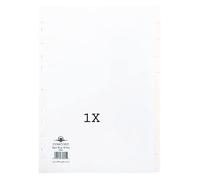 Concord Divider 10-Part A4 Extra Wide 150gsm White (Pack of 1) 1X + Finchley Pen Free.