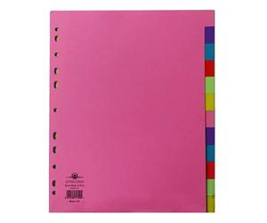 Concord Divider 12-Part A4 Extra Wide Pastel Colours 71799/J17