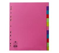 Concord Divider 12-Part A4 Extra Wide Pastel Colours 71799/J17 (Pack of 4)