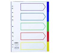 Concord Divider 5-Part A4 Polypropylene Multicoloured 06801+ Finchley Pen Free