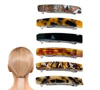 Concord French Curved Hair Clip for Women - Flat Hair Clips | Hair Clips Barrettes | 6x French Fine Hair | No Slip Cramps | Trendy Accessories for Women
