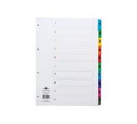 Concord Index 1-10 A4 White with Multicoloured Mylar Tabs 00401/CS4