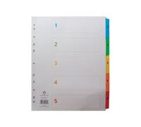 Concord INDEX 1-5 A4 ASSORTED TABS CS96