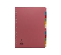 Concord January-December Index Manilla Multicolour Tabs A4 (10 Pack)
