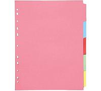 Concord Pastel A4 5-Part Subject Divider [Pack of 5]