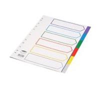 Concord 65899 A4 6-Part Plain Dividers - Assorted Colours
