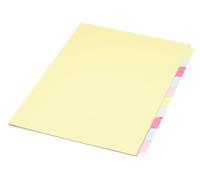 Concord Presentation Index Unpunched 10-Part A4 Assorted Ref 76099 [Pack of 10]