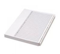 Concord Presentation Index Unpunched White Mylar Tabs A-Z 26-Part A4 White Ref 75601 [Pack of 5]