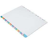 Concord Punched Pocket Index Multicolour-tabbed Europunched 1-31 Extra Wide A4 White Ref CS100