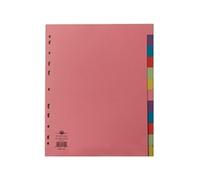 Concord Punched Pocket Subject Dividers Extra Wide 12-Part A4 - 71799