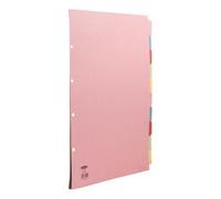 Concord Subject Dividers 10-Part Multipunched 160gsm Portrait A3 Assorted Ref 70299/J2 + Free finchley Refill Pen (5)