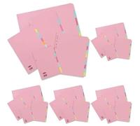 Concord Subject Dividers 230 Micron 5-Part A4 Ref 234256 (Pack of 5)