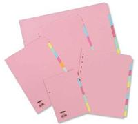 Concord Subject Dividers 230 Micron 5-Part Multipack A4 Assorted Ref 71190/J11M (Pack 5)