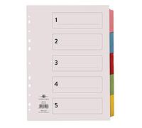 Concord 5-Part Printed Index Subject Dividers A4