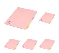 Concord Subject Dividers 230 Micron 6-Part A4 Ref 70699/J6 (Pack of 5)