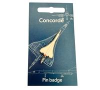 Concorde 3D Pin Badge, Metal, Enamelled, with Information Card, Schematic Drawings, Separate Clasp