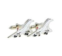 Concorde Aeroplane Design CUFFLINKS Presented in a Cufflink Box