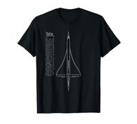 Concorde Airliner Aircraft Blueprint T-Shirt