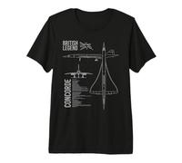 Concorde Airliner Aircraft Premium T-Shirt