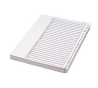 Concorde Concord A4 A-Z 26 Part Unpunched Presentation Divider Folder - White