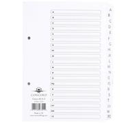 Concorde Concord Classic Index Mylar-Reinforced Punched 2 Holes A-Z 20-Part A5 White Ref 07301/cs73