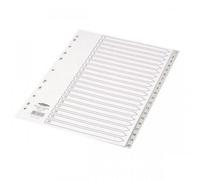 Concorde Concord Grey Index Polypropylene 120 Micron Europunched 1-20 A4 Ref 62705