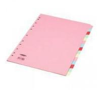 Concorde Concord Subject Dividers 230 Micron 15-Part A4 Assorted Ref 71599/j15