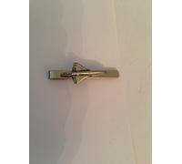Concorde Plane PP-T20 English Pewter emblem on a Tie Clip (slide)