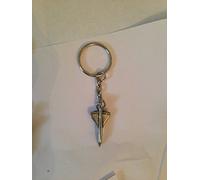 Concorde Plane PP-T20 made of fine English Pewter on a split ring keyring