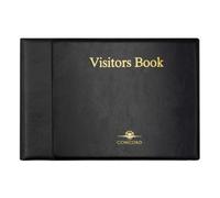 Concorde Pukka Pad, Concord Visitors Record Book Refillable 3 Ring Binder With 50 Sheets, 2000 Entry Spaces, Black