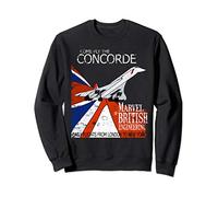 Concorde Supersonic Retro Vintage British aircraft travel Sweatshirt
