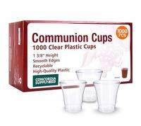 Concordia Supply Communion Cups - Premium Disposable - Box of 1000 - Fits Standard Holy Communion Trays 1-3/8-inch