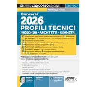 Concorsi 2026 profili tecnici, ingegneri, architetti, geometri. Manuale complementare con alcune delle materie specialistiche