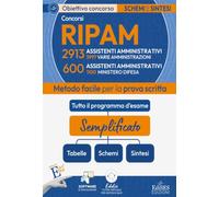 Concorsi RIPAM Assistenti: manuale di sintesi per la prova scritta per 2913 assistenti amministrativi (3997 varie amministrazioni) e 600 assistenti ... (1100 Ministero Difesa) (Obiettivo Concorso)