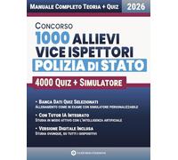 Concorso Allievi Vice Ispettori Polizia di Stato: Preparazione Mirata per Tutte le Prove con Quiz, Simulatore Personalizzabile e Tutor IA