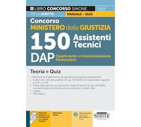 Concorso Ministero della Giustizia 150 Assistenti Tecnici DAP Dipartimento dell’Amministrazione Penitenziaria - Teoria e Quiz