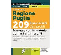Concorso Regione Puglia 209 Specialisti - Vari Profili