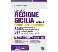 Concorso Regione Sicilia 1024 posti Centri per l'impiego 344 Specialisti del mercato e dei servizi del lavoro (cat. D) 311 Istruttori - operatori del mercato del lavoro (cat. C) - Prova scritta